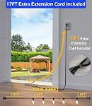 luckystyle 120FT LED Outdoor String Lights with 30+2 Edison Shatterproof Waterproof Bulbs, 2700K Commercial Grade Patio Lights, Heavy Duty Outside Hanging Outdoor Lights for Garden Porch Deck Decor