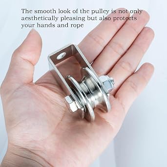40mm Cable Pulley Wheel, Bearing Inside, Rope Pulley for Pulley System, Gym Equipment, Clothesline and DIY Projects 2Pcs