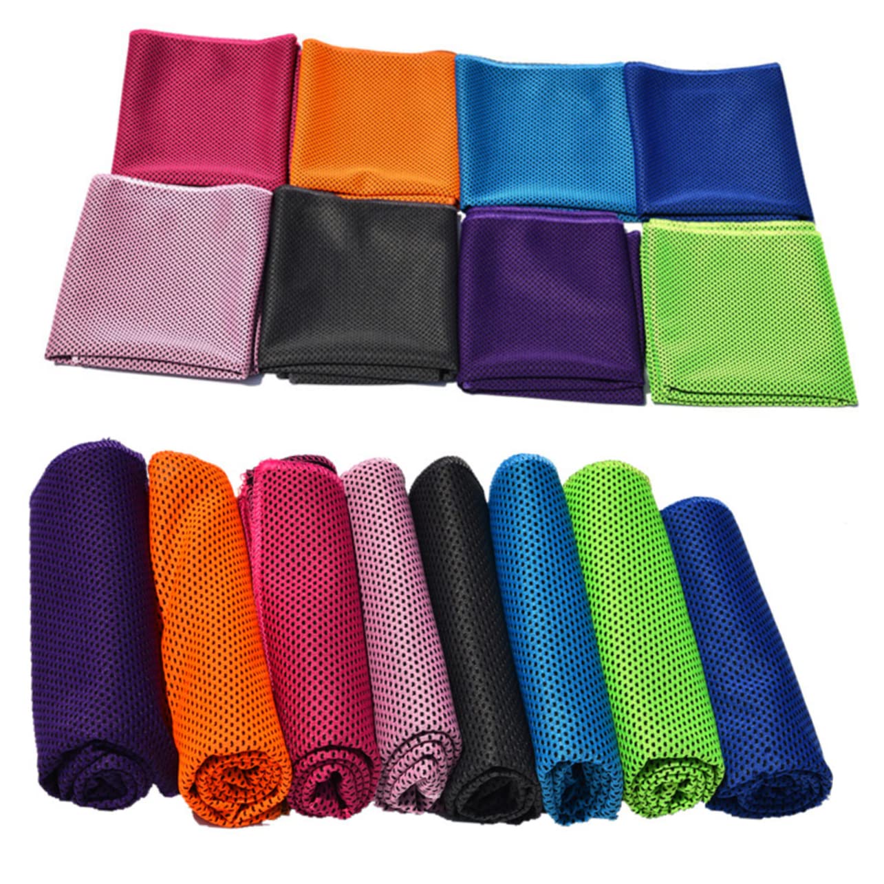 HONMEET Gym Towels for 2 Pack Quick Dry Microfiber Cooling Towels for Sports Yoga Camping High Absorbency and Breathability