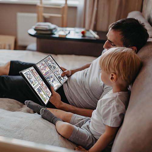 Miniatura 6 de Carpeta de tarjetas de 4 bolsillos para tarjetas intercambiables, 160 carpetas PockeCard Ablum para colección de tarjetas para tarjetas deportivas,