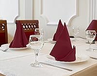 Vista 27 de Utopia Kitchen - Servilletas de tela negras [paquete de 12, 50 x 50 cm], mezcla de algodón absorbente, lavables y reutilizables para cena