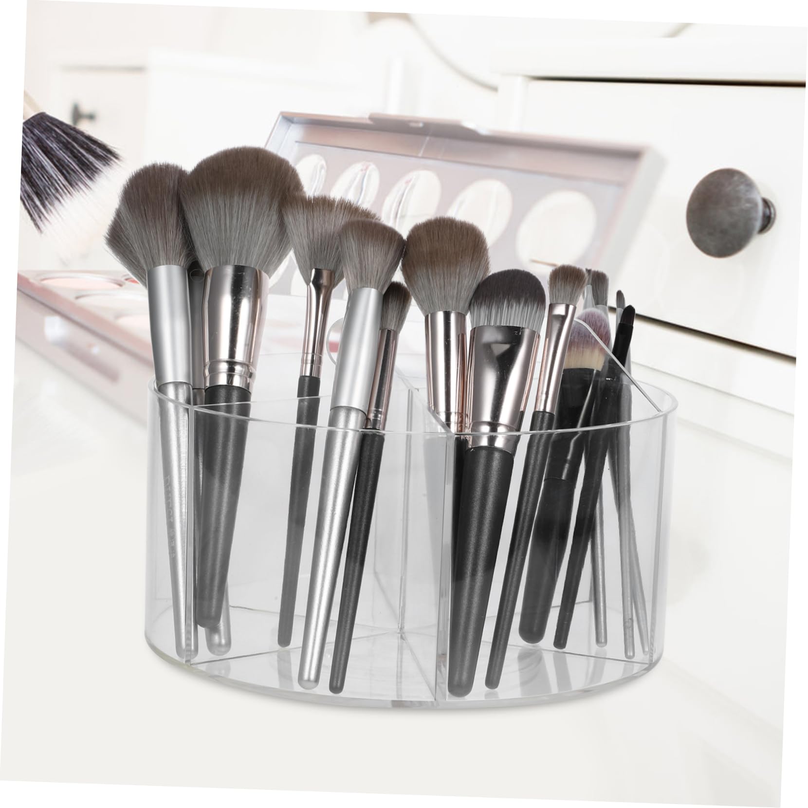HOMSFOU Porte Stylo Bureau Rotatif Pot à Stylos Organisateur De Bureau Pour Pinceaux De Maquillage