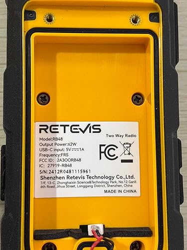 Miniatura 18 de Retevis RB48 Walkie Talkies resistentes al agua, radios bidireccionales recargables de largo alcance, triple prueba avanzada, recordatorio de