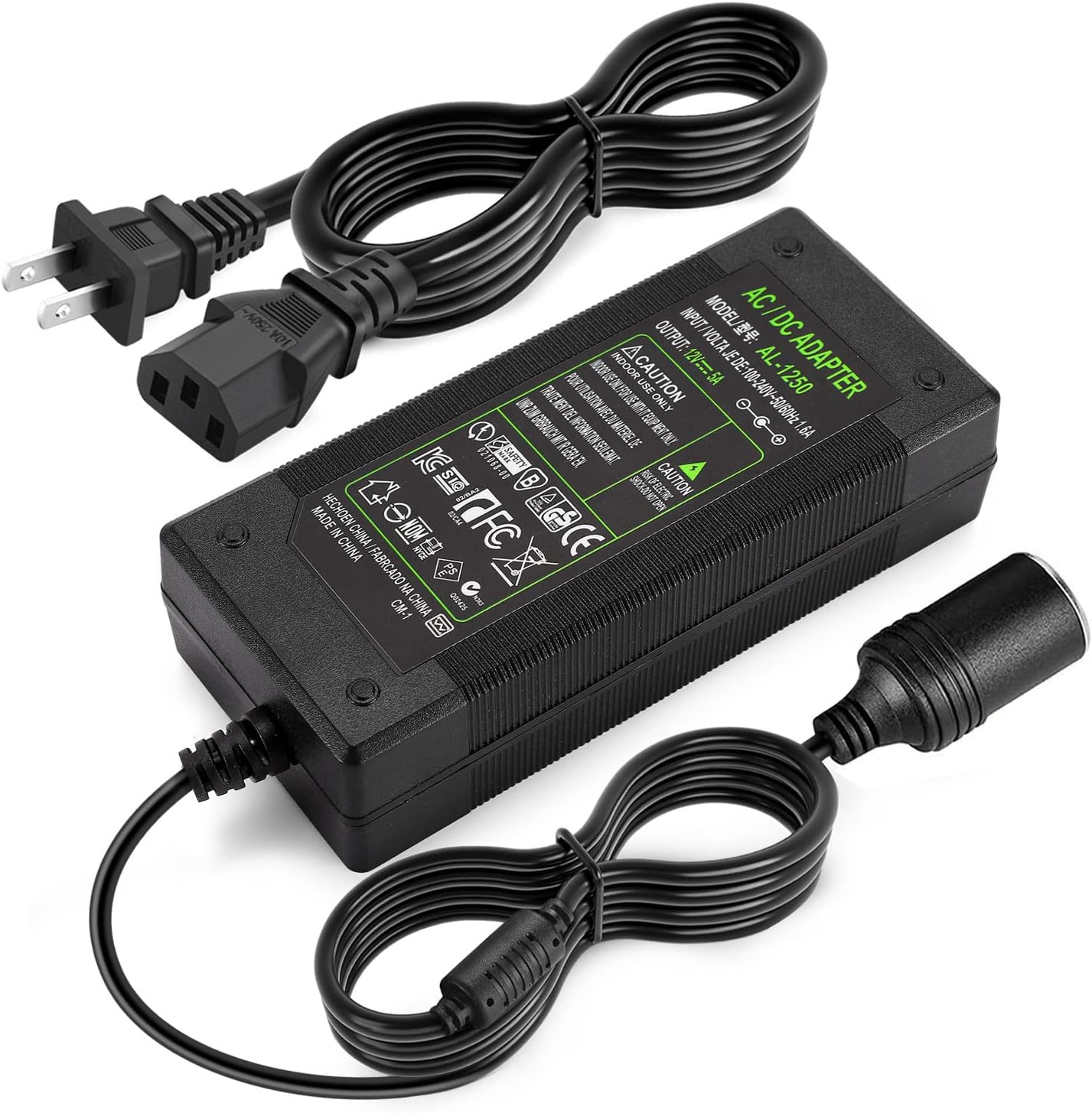 Convertisseur AC 240V Vers DC 12V 1,5A - Adaptateur Pour Allume-cigare Voiture à La Maison