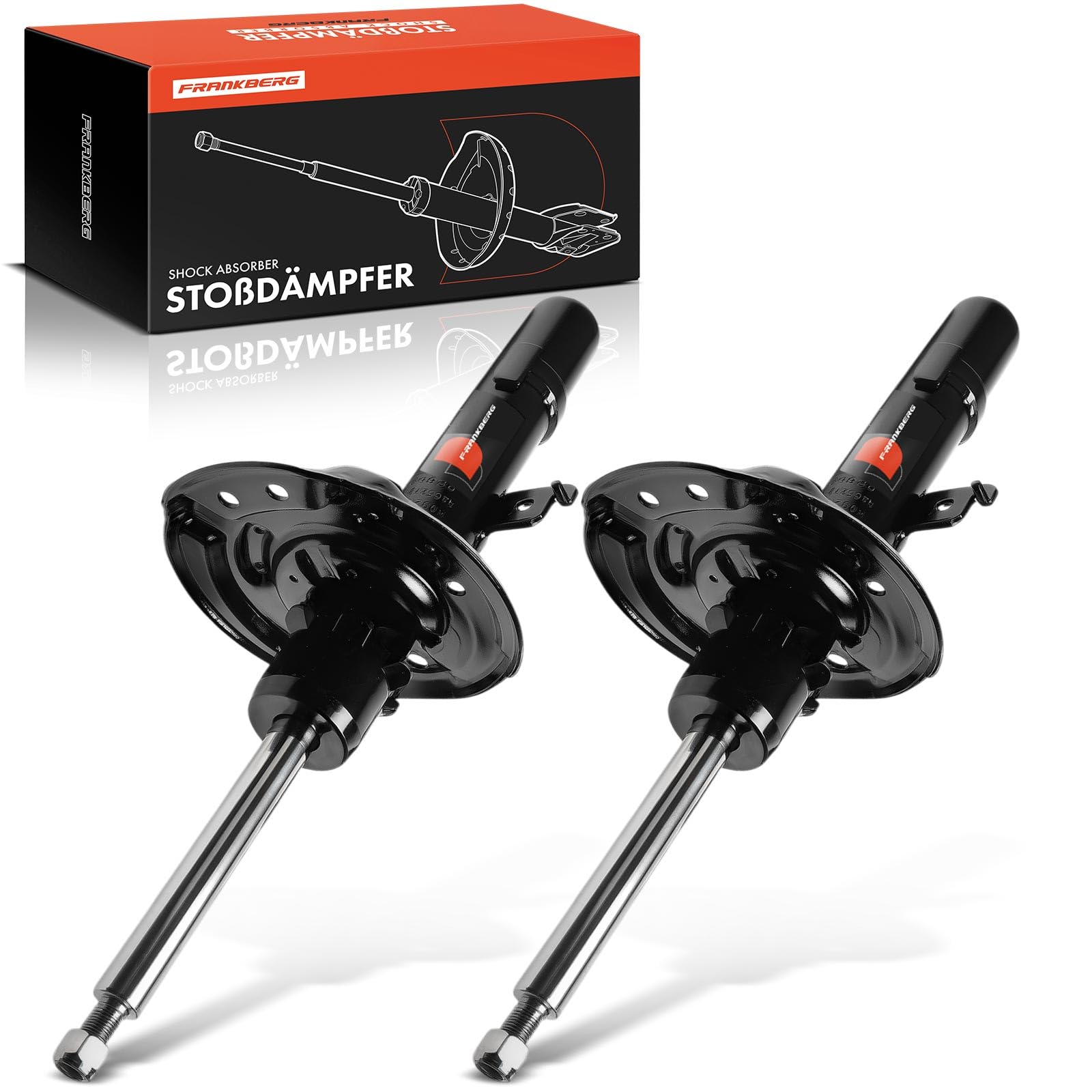 Frankberg 2x Ammortizzatori per sospensioni Ammortizzatori per telaio Anteriore sinistro destro 441mm Pressione del gas Compatibile con Espace V JR 1.6L-2.0L 2015-2023 Replace# 3348075,543027894R