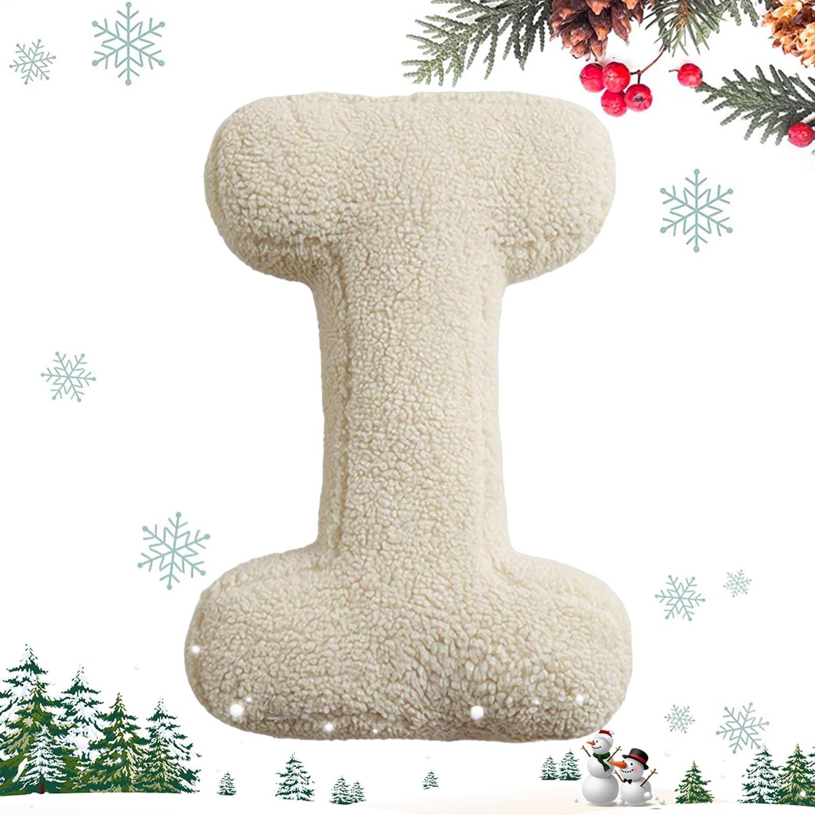 Coussin lettres alphabet en peluche de coton pour deco chambre