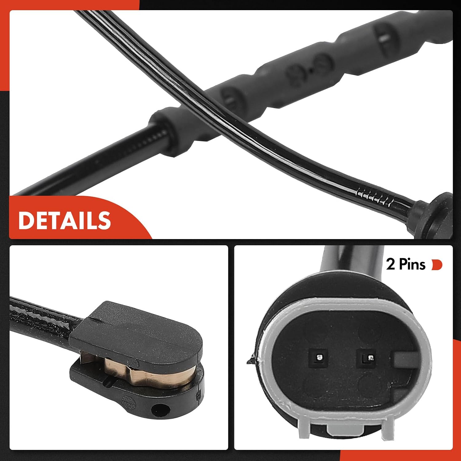 A-Premium Rear Driver or Passenger Brake Pad Wear Sensor Compatible with BMW E89 Series Z4 2011-2016 - Replace# 34356792566