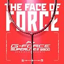 Li-Ning Li-Ning G-Force 3900 II Superlite Strung Badminton Racket with Full Cover | 5U | Maximum Tension ≤ 30 Lbs (DK Red/Navy) gallery image