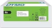 DYMO Authentic LW Multi-Purpose Labels for LabelWriter Label Printers, White, 1" x 2-1/8", 6 rolls of 500 (3000 Total)