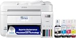 Epson EcoTank ET-4950 Wireless All-in-One Color Supertank Printer with up to 3 Years of Ink Refillable Tanks, Perfect for Office, 18 PPM, 2.4" Colorful Touchscreen, Auto Document Feeder - White