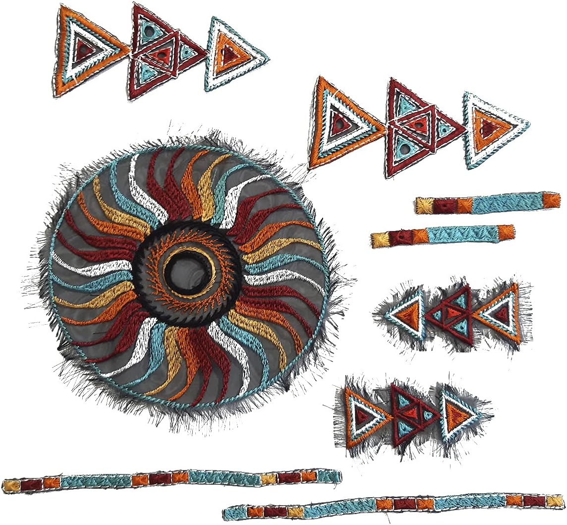 Moks(p)388 Indian Culture Set embroidery patches - Native American art ornament - Formerly Wild