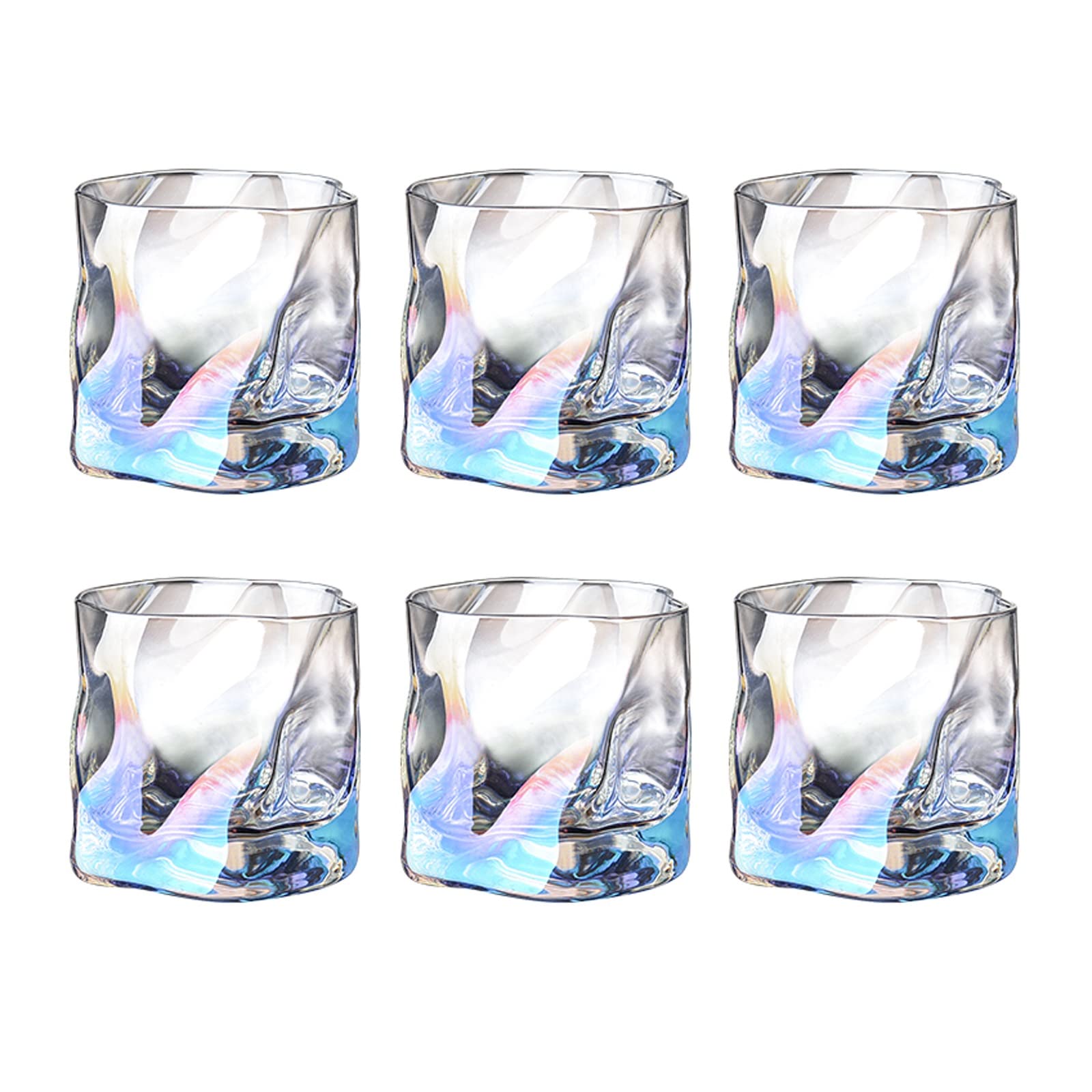 Vasos de whisky TOMYEUS de cristal grueso y diseño elegante para cócteles y cerveza