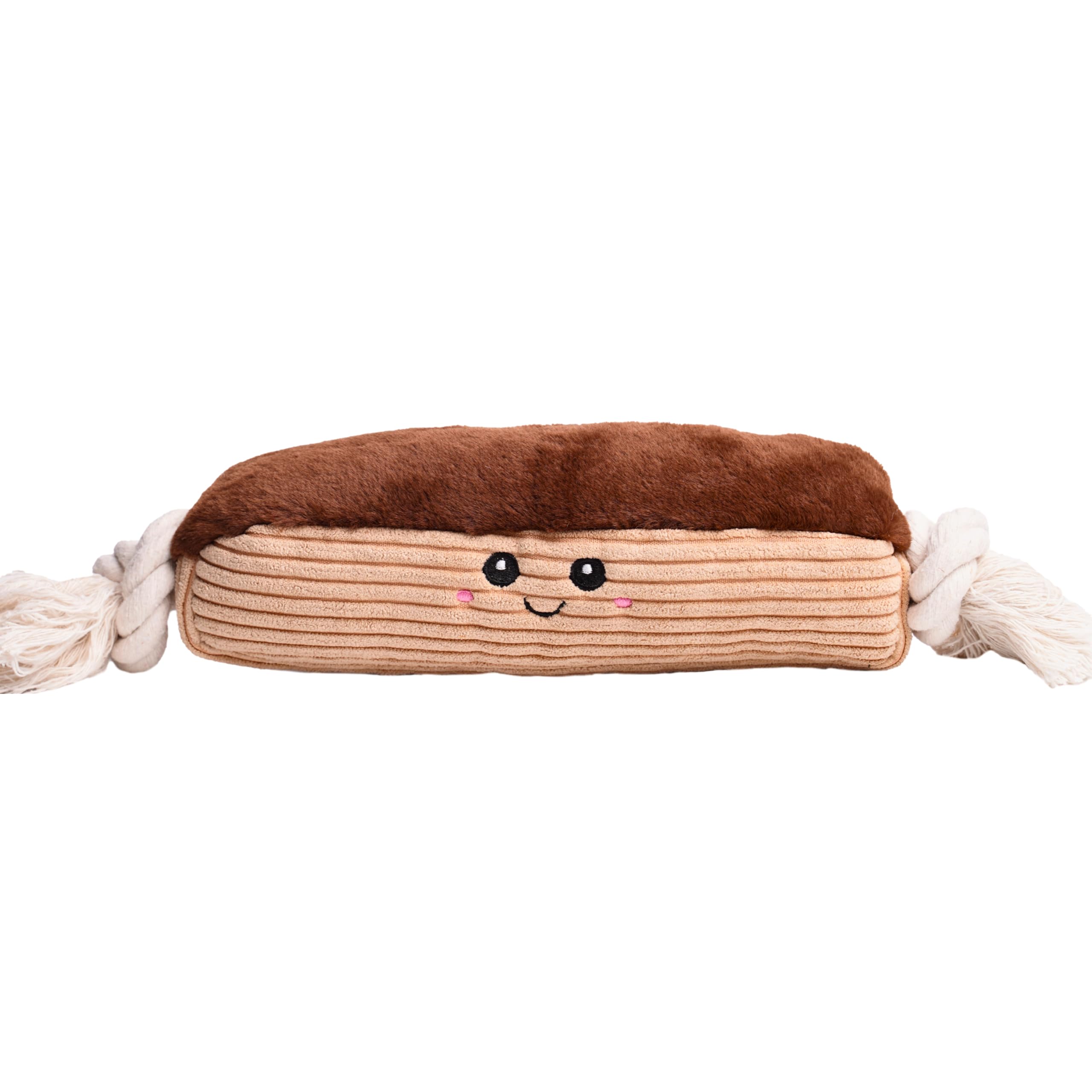 Squeaky Dog Toy - Bakery Bite Stick (Cannoli) -6