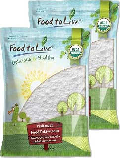 Food to Live Organic Arrowroot Flour, 16 Pounds – Non-GMO Powder, Fine Starch, Grain-Free, Vegan, Bulk. Rich in Dietary Fiber. Natural Food Thickener