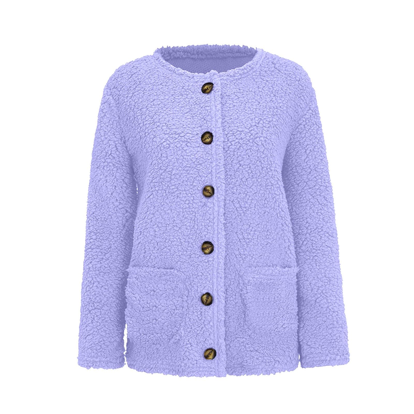 Cocila Veste D'hiver DéContractéE Pour Femmes Couleur Unie Avec Poches à Boutons Manteau Hiver Cuire En Peau Veste Kaki Jean BrodéE Fourrure Lapin Doudoune Mi Saison Chaude Automne