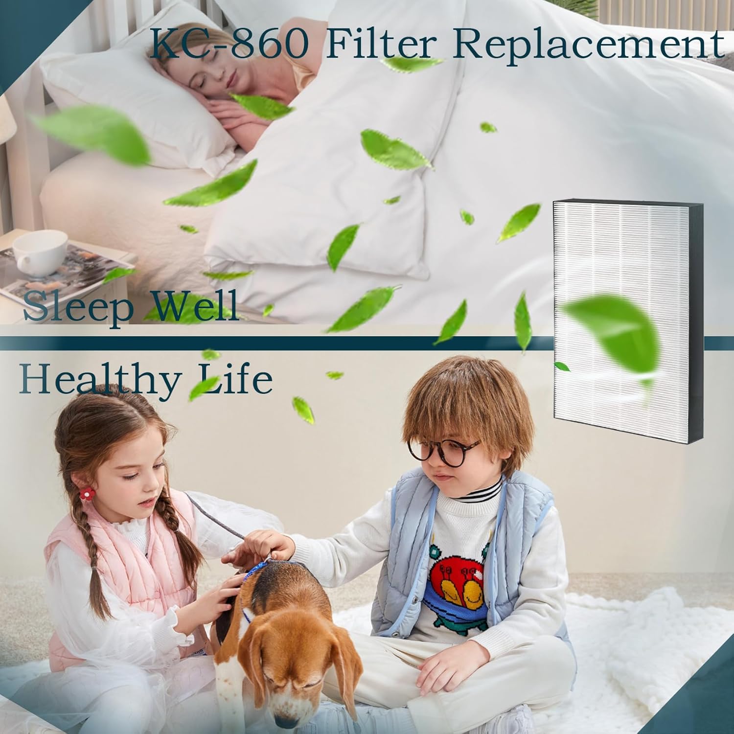 KC860U filter for Sharp KC-860U Air Purifier Part # FZ-C150HFU Used for Room with HEPA Filter - 2 Pack - Image 6