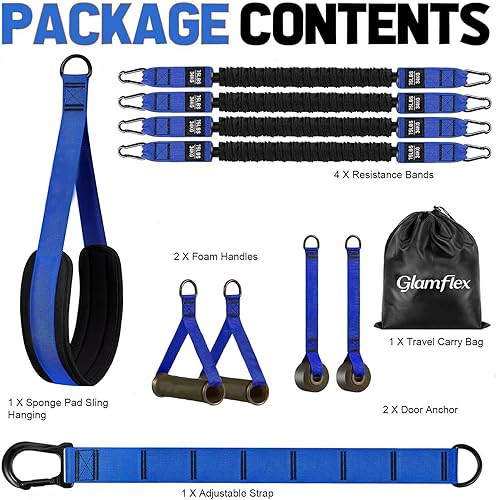 Miniatura 6 de Bandas de asistencia para dominadas, banda de resistencia ajustable y resistente para barra de dominadas, peso y tamaño ajustable con cómodos pies