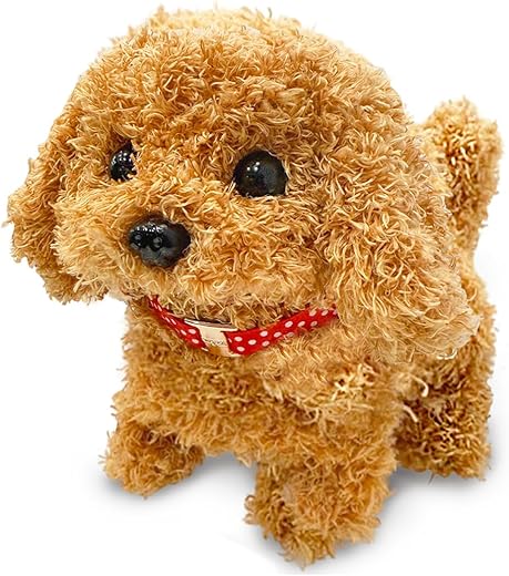Wembley Cute Plush Puppy Toy| Soft &amp; Interactive Battery Operated Toy| Walking, Barking &amp; Jumping Pup for Kids| Tail Waggi