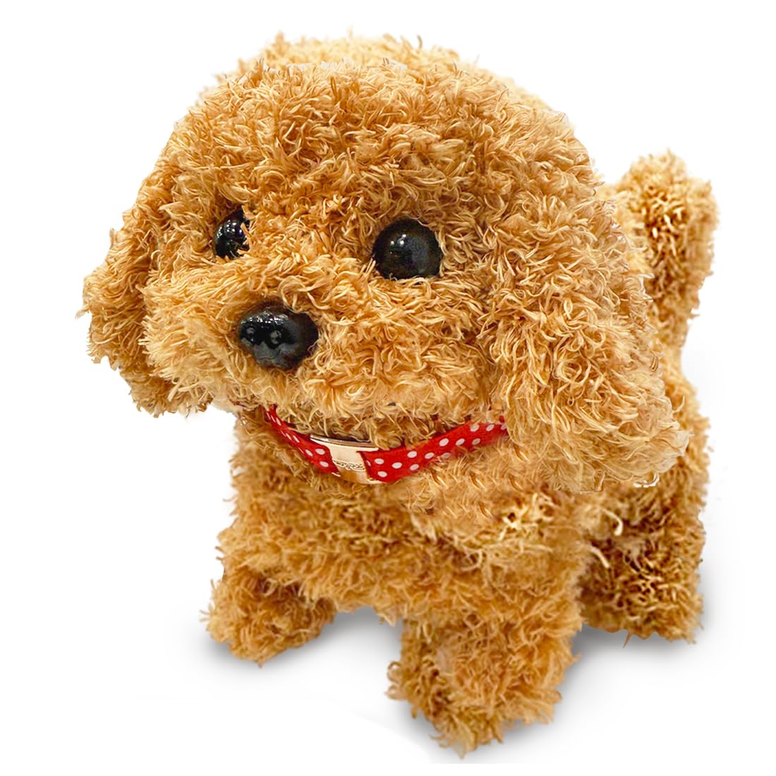 Wembley Cute Plush Puppy Toy| Soft & Interactive Battery Operated Toy| Walking, Barking & Jumping Pup for Kids| Tail Waggi...
