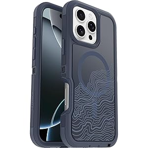 OtterBox iPhone 16 Pro Max Defender Pro Series XT Clear Case - Offgrid Blue