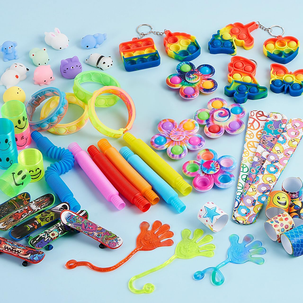 JOYIN 60 Stücke Kindergeburtstag Mitgebsel Set, Popular Fidget, Partyspielzeuge, Goodie Bags Fillers für Kindergeburtstag Gastgeschenke, Give Aways Kindergeburtstag Klassenzimmer Preise