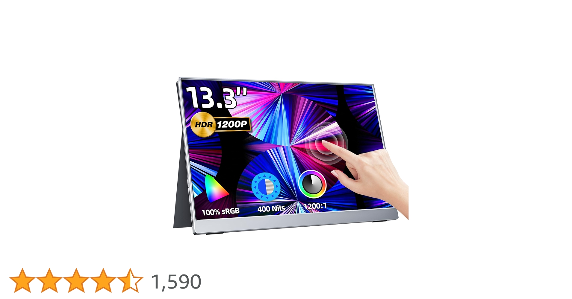 Amazon.co.jp: kksmart モバイルモニター 13.3インチ タッチパネル 超