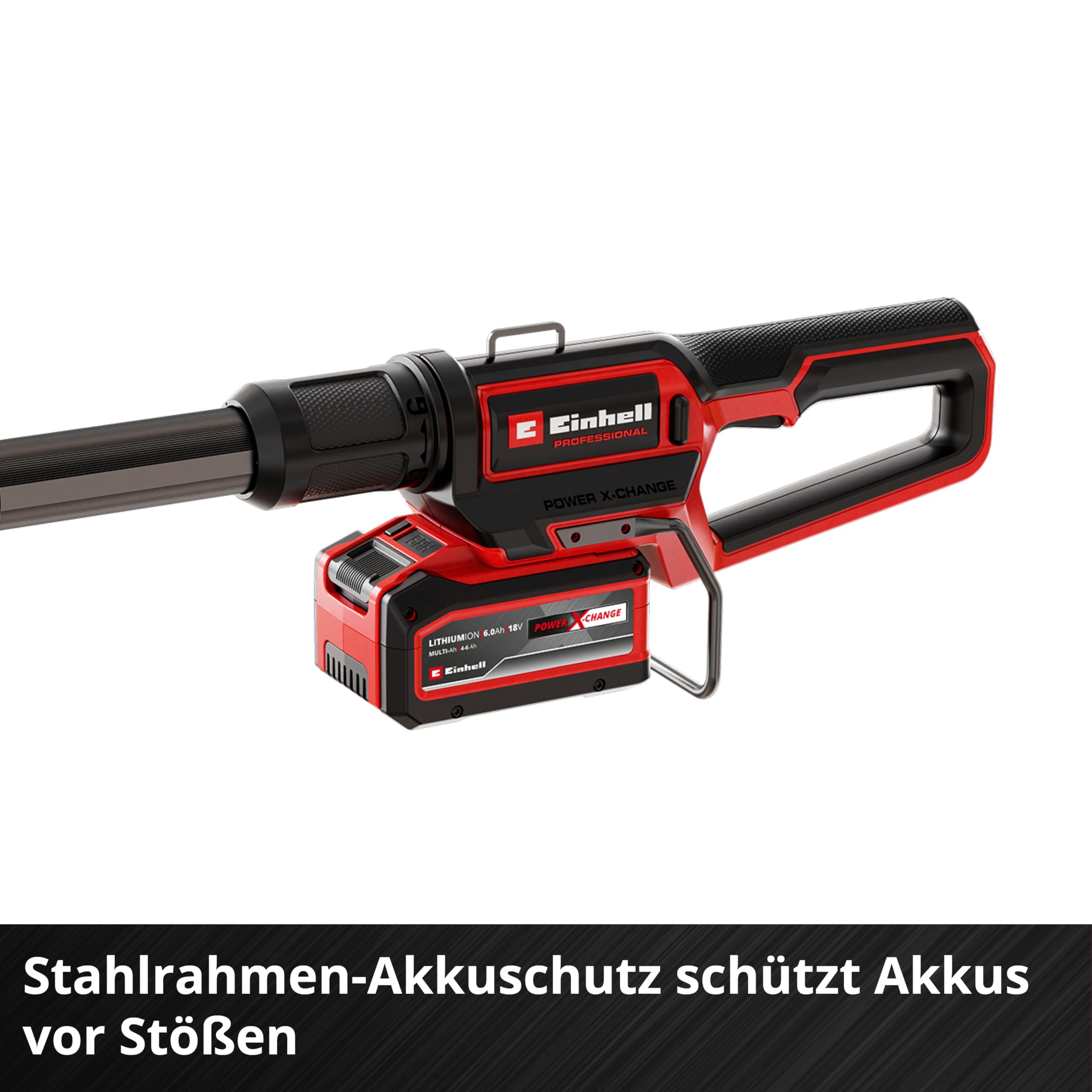 Einhell Professional Akku-Multifunktionswerkzeug GP-HC 18/5020 Li T BL Power X-Change (18 V, Brushless, 50 cm Heckenschere, 18 cm Hochentaster, Teleskopstiel, inkl. 4 Ah PLUS Akku)