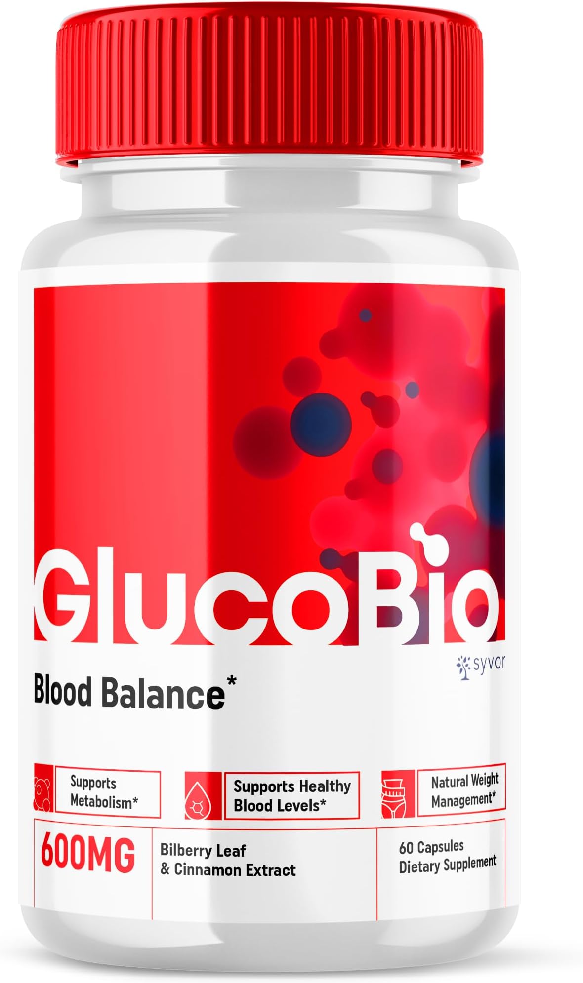 Glucobio Capsules, Gluco Bio Advanced Blood Support Formula Pills, Glucobio Extra Strength Blood Supplement, Glucobio Natural Blood Glycogen Support, Gluco Bio Blood Capsules Reviews (60 Capsules)
