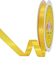 Vista 226 de Cinta de satén plateada de doble cara de 1-1/2 pulgadas x 50 yardas, cinta plateada de poliéster para envolver regalos, muy adecuada para bodas