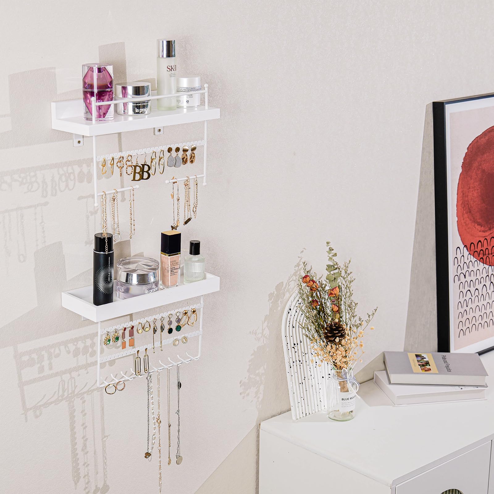 Rolin Roly Opknoping Sieraden Organizer Honingraat Wandmontage Oorbel Display Zeshoek Hanger Kast Opbergrek met Haken Zwarte Mesh Kettingen Armbanden Houder voor Meisje Vrouwen Rolin Roly Opknoping Sieraden Organizer Honingraat Wandmontage Oorbel Display Zeshoek Hanger Kast Opbergrek met Haken Zwarte Mesh Kettingen Armbanden Houder voor Meisje Vrouwen