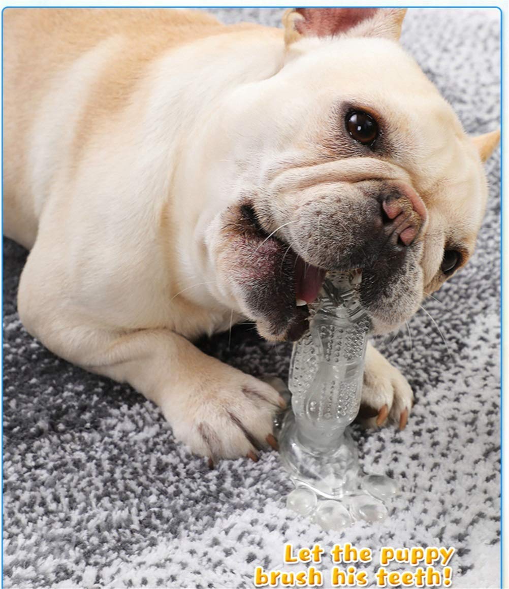 MU Perro Juguete Perro Masticar Juguetes Perro Cepillo de Dientes Mascota Molar Dientes Limpieza Cepillado Palo Perrito Cachorro Dental Cuidado Perro Mascotas Suministros,Verde