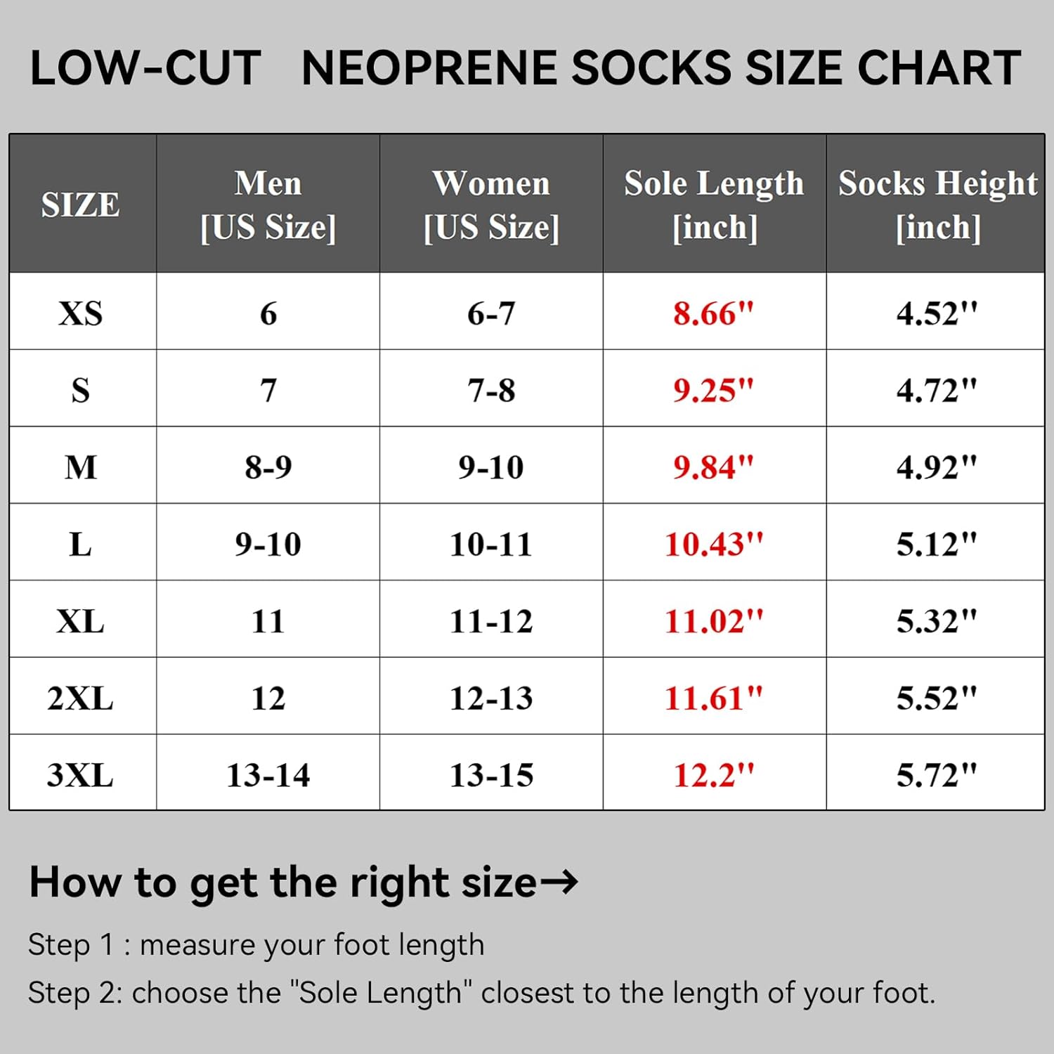 XUKER Water Socks Neoprene Socks, 3mm Glue Blind Stitch Sand Beach Volleyball Wetsuit Socks Water Booties for Diving - Image 4