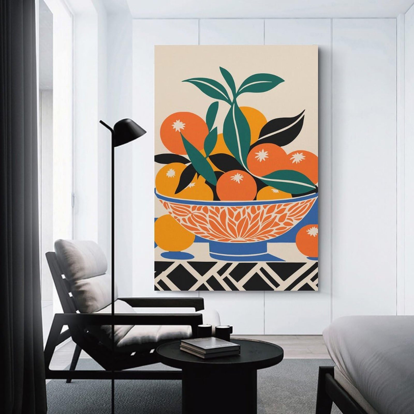 Junmoney Sicilian Fruit Canvas Wall Decor 16x24inch(40x60cm), for Entrance Walls, Hall Decor Or Foyers, Wall Decor to Refresh Empty Corners