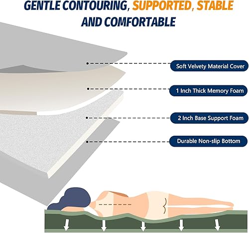 Vista 20 de CYMULA Colchón de espuma viscoelástica para campamento, tapete para dormir CertiPUR-US, colchón enrollable portátil para adultos, almohadillas