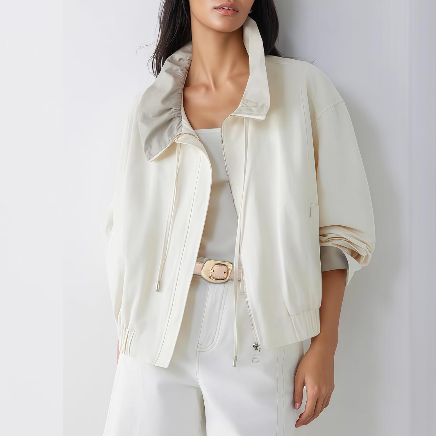 HOTWILL Women Belt with Gold Buckle Ladies Fashion Faux Leather Waist Belt for Jeans Pants - Image 3