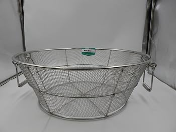 Amazon｜BK 18-8 手付 揚ザル 荒目(5メッシュ)55cm｜かす揚げ