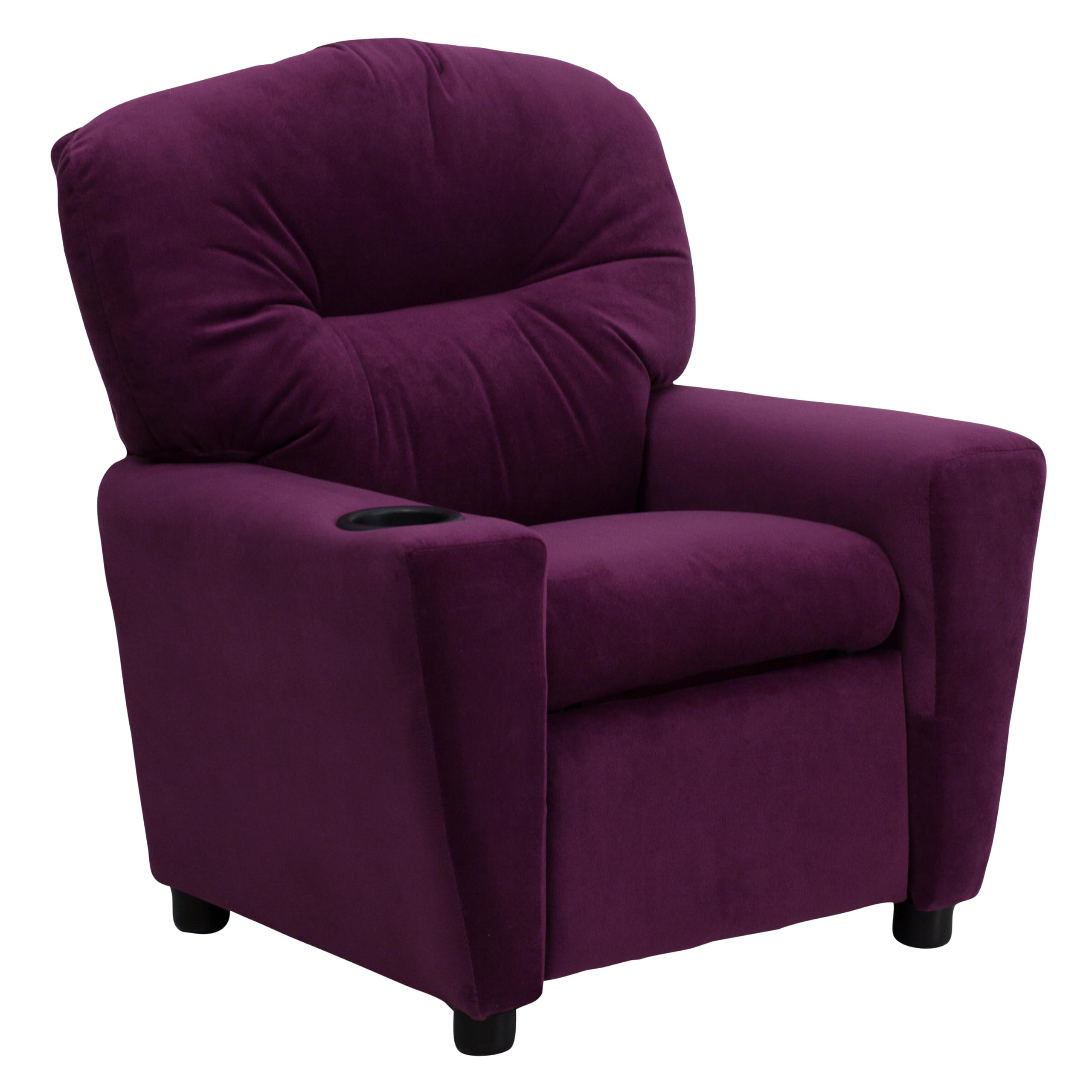 Flash Furniture Purple Microfiber / Set of 1 / Cup Holder Recliners