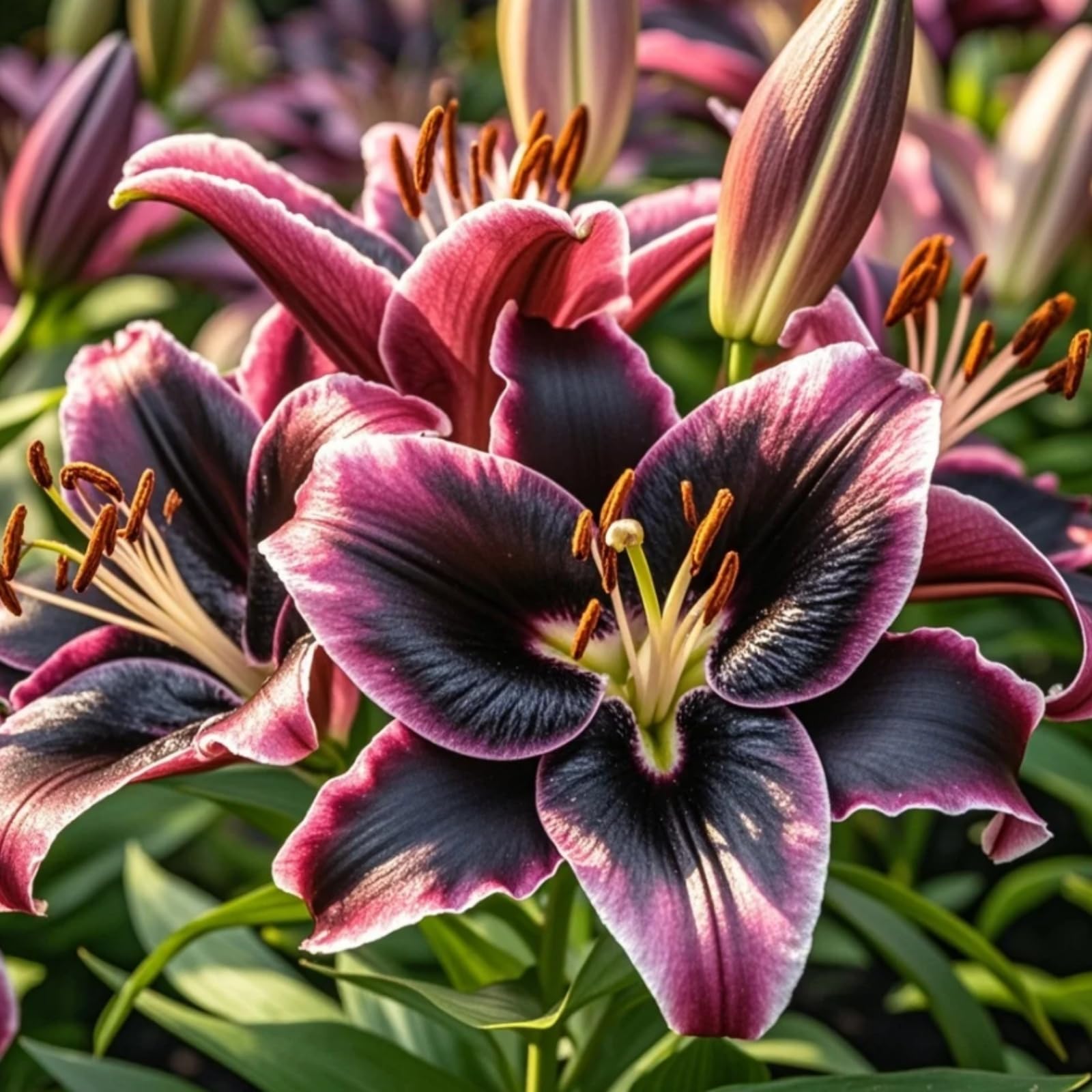 Ideale Seltene Lilienzwiebel, üBerraschend Wachsend, Lange BlüTezeit, Kältefeste Gartenoase﻿, Gartende Seltene-10 Lilienzwiebeln-G
