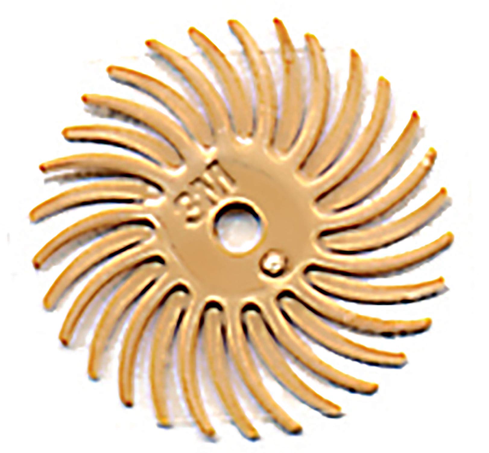 Radial Bristle Disc, 9/16” dia., Peach, 6 micron (3,000 Grit), Pack of 6