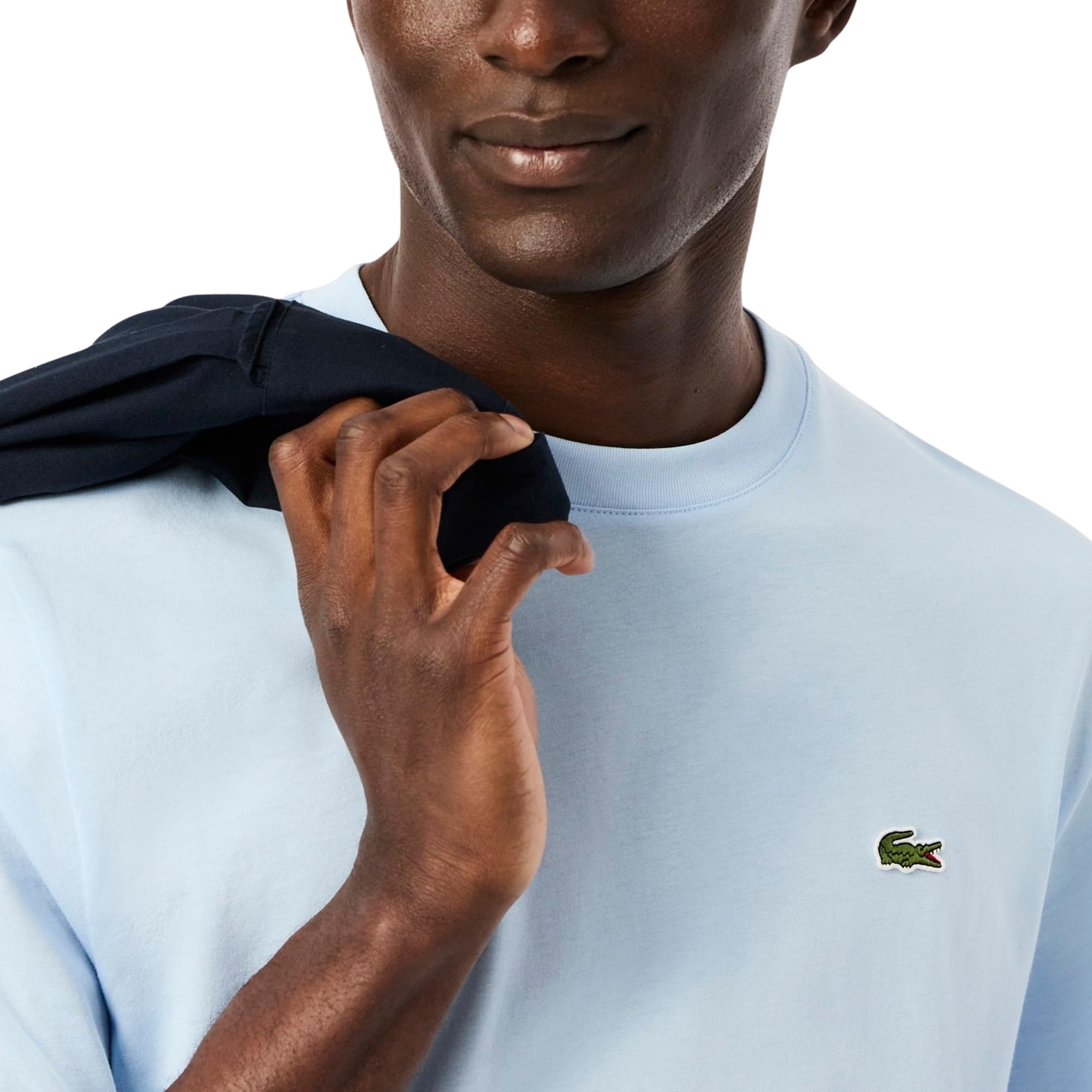 Lacoste Cotton T-Shirt with Breast Pocket Camiseta de algodón con Bolsillo en el Pecho Hombre (Pack de 1)
