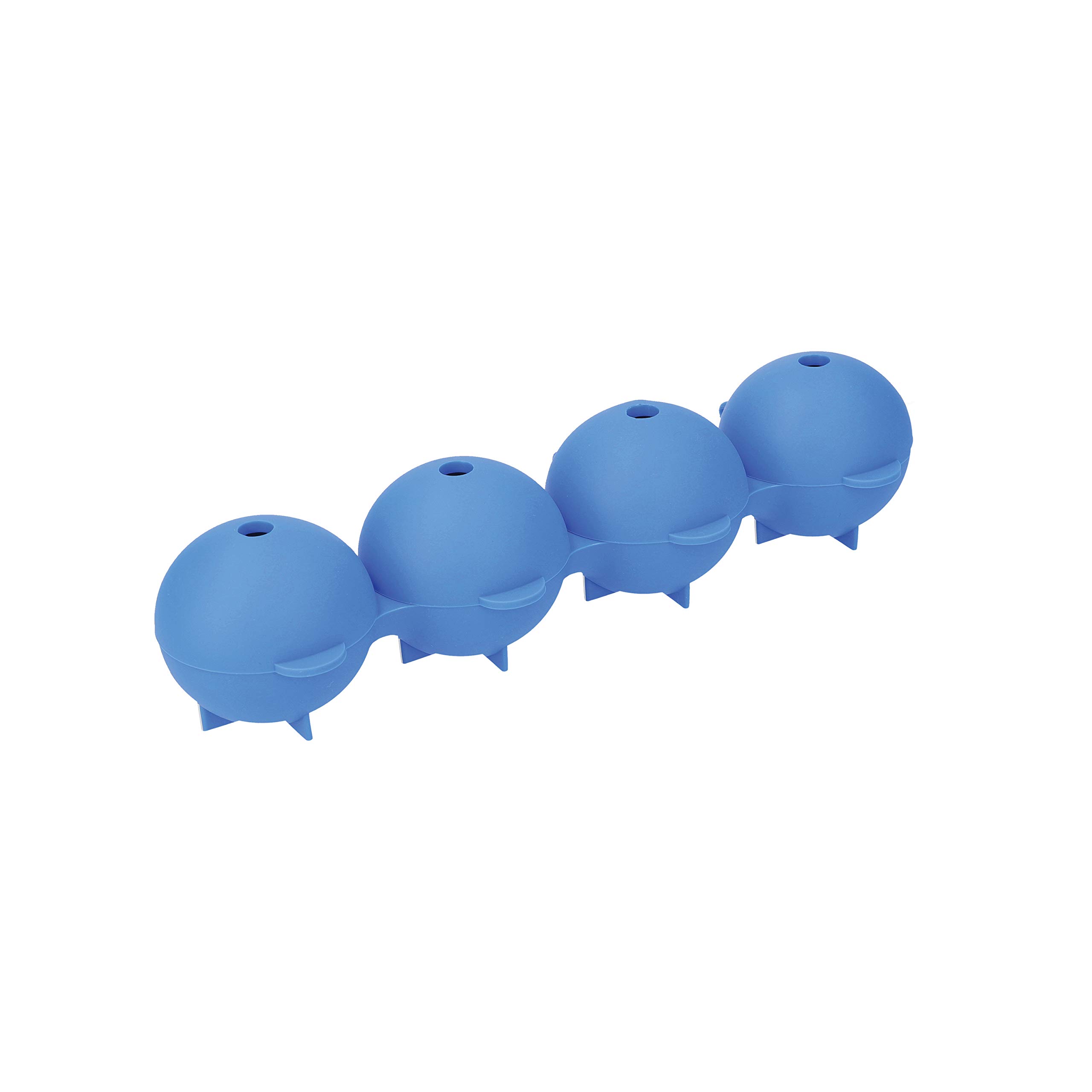Colourworks Sphere Ice Cube Moulds - Blue Silicone - LFGB-Grade - Gift Box
