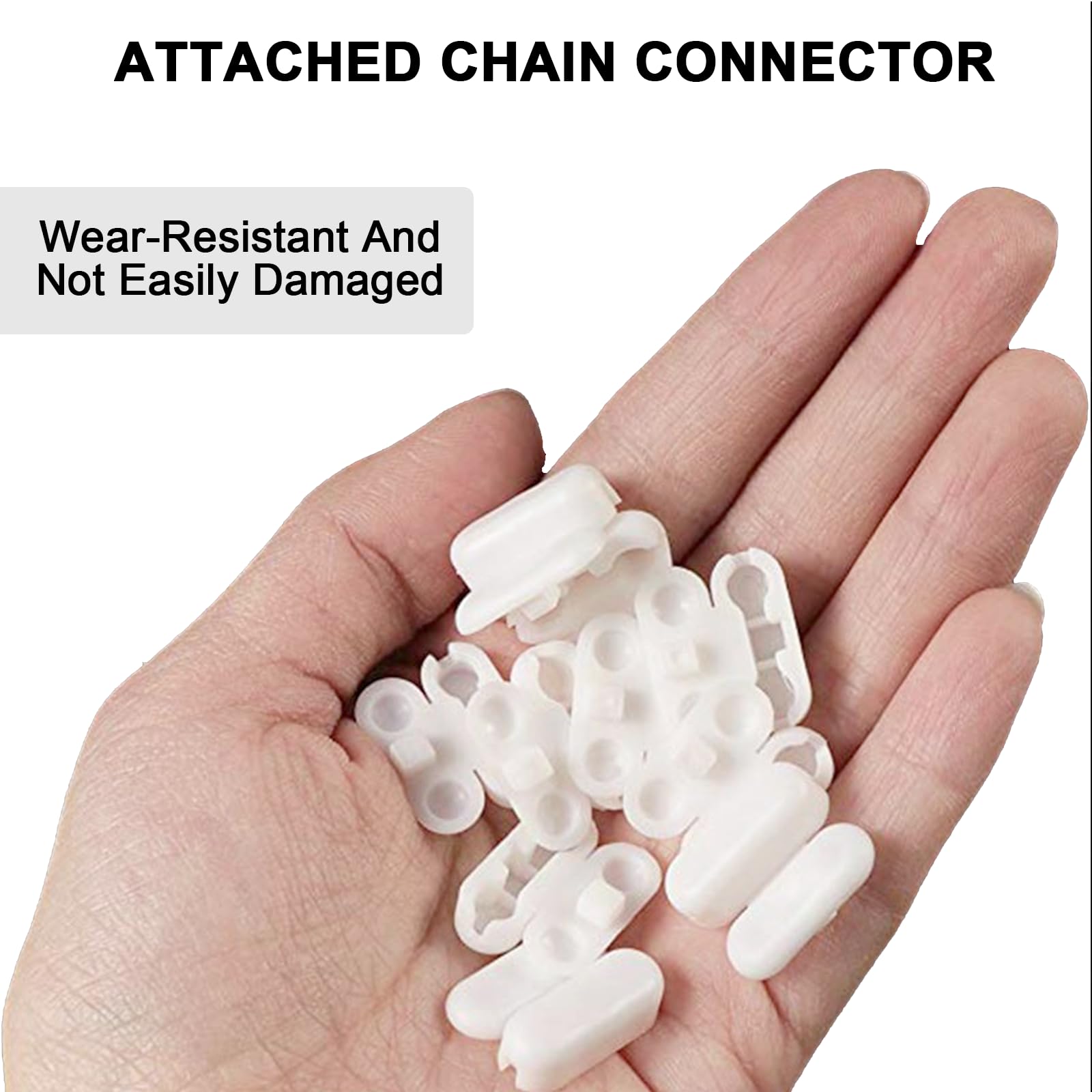 Catena Per Tende 10 Metri Con Connettori - Palline Per Tapparelle, Catenella Zanzariera, Accessori Tende - Foto 3