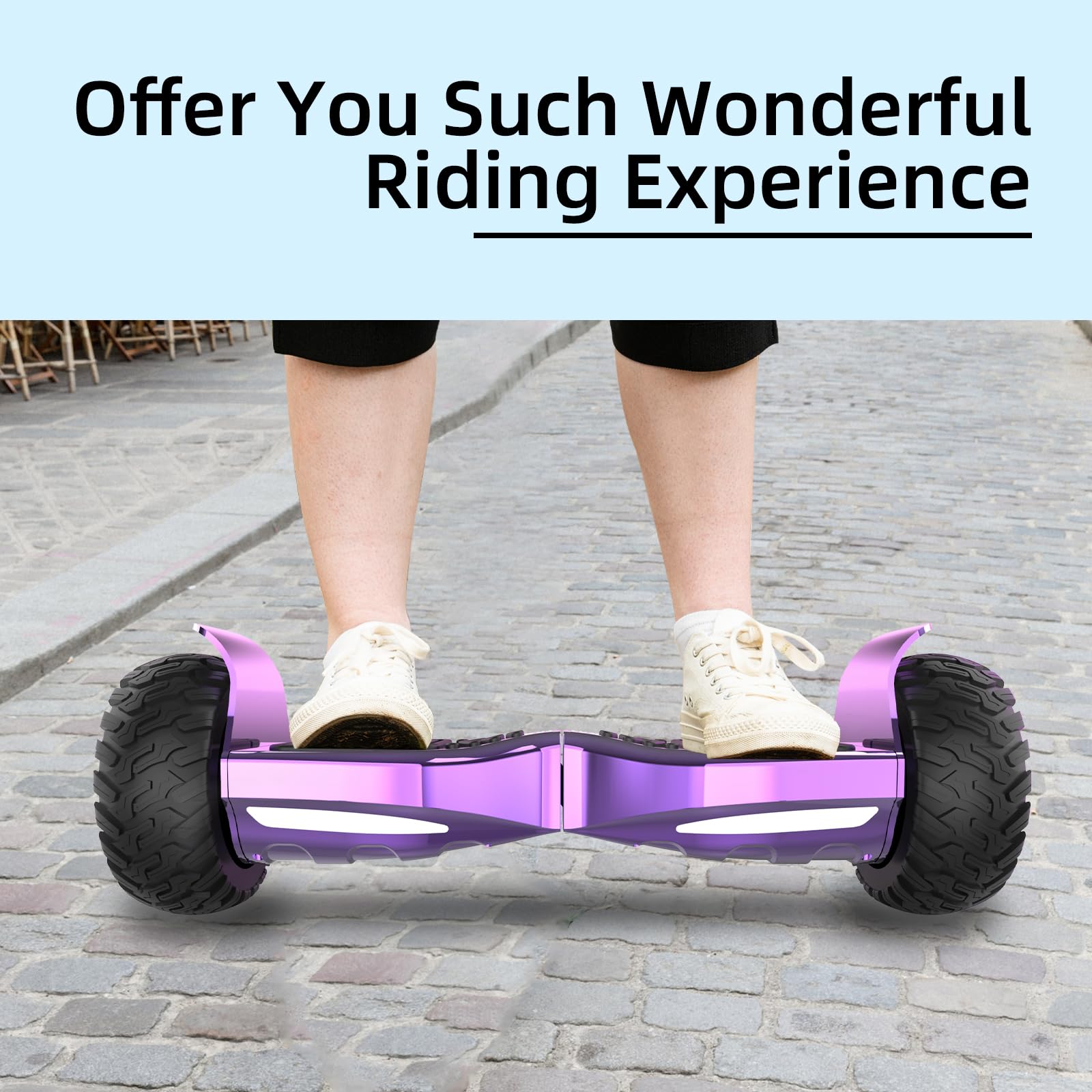 VOUUK 8,5 Zoll Hummer Offroad-Hoverboard, App-Steuerung, mit Bluetooth und LED-Licht, leistungsstarker Motor, geeignet für Erwachsene und Kinder