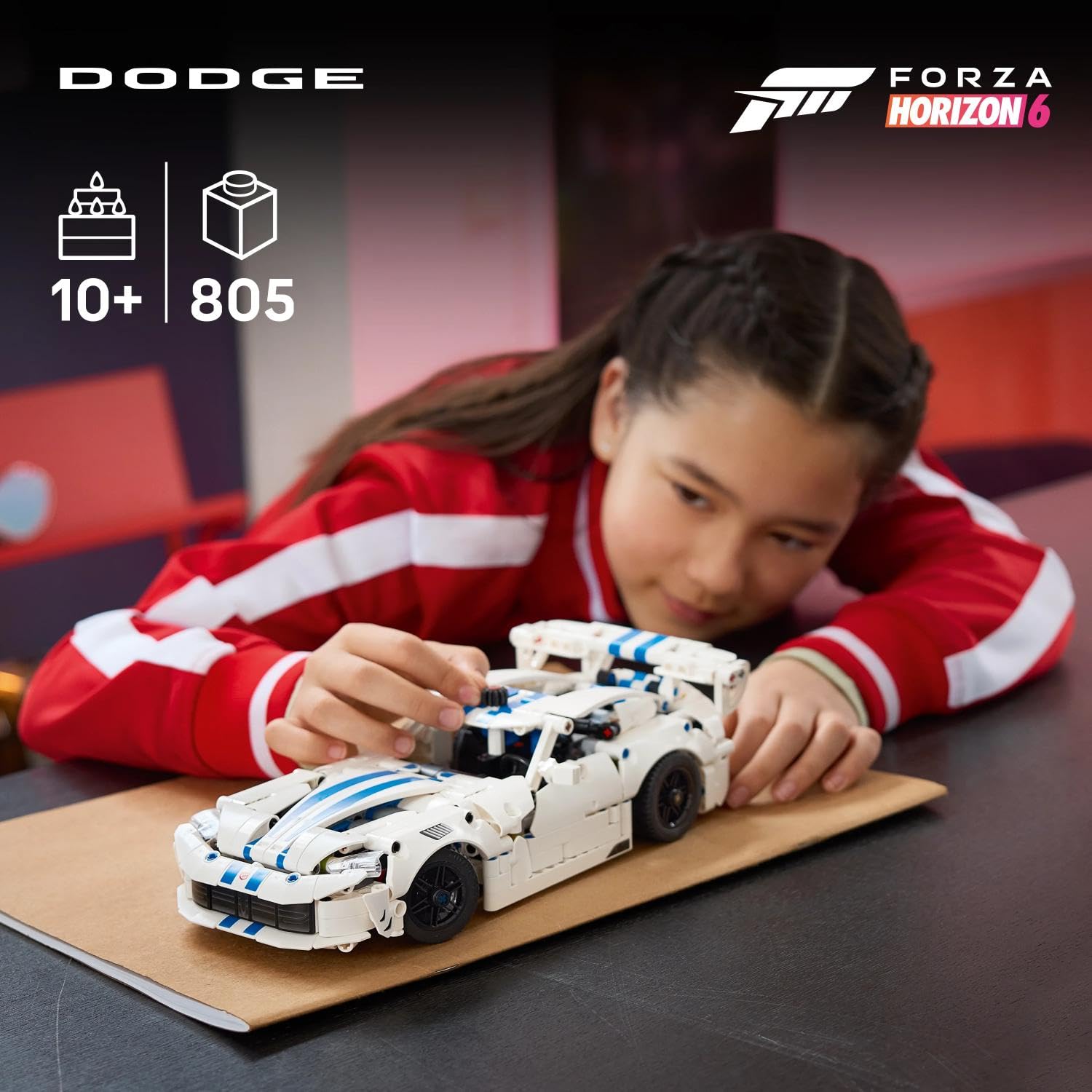LEGO Technic Auto Sportiva Dodge Viper GTS-R - Modello di Macchina Giocattolo con Motore V10, Sterzo e Differenziale - Regalo per Gamer, Bambini e Fan degli Sport Motoristici da 10 Anni in su - 42234