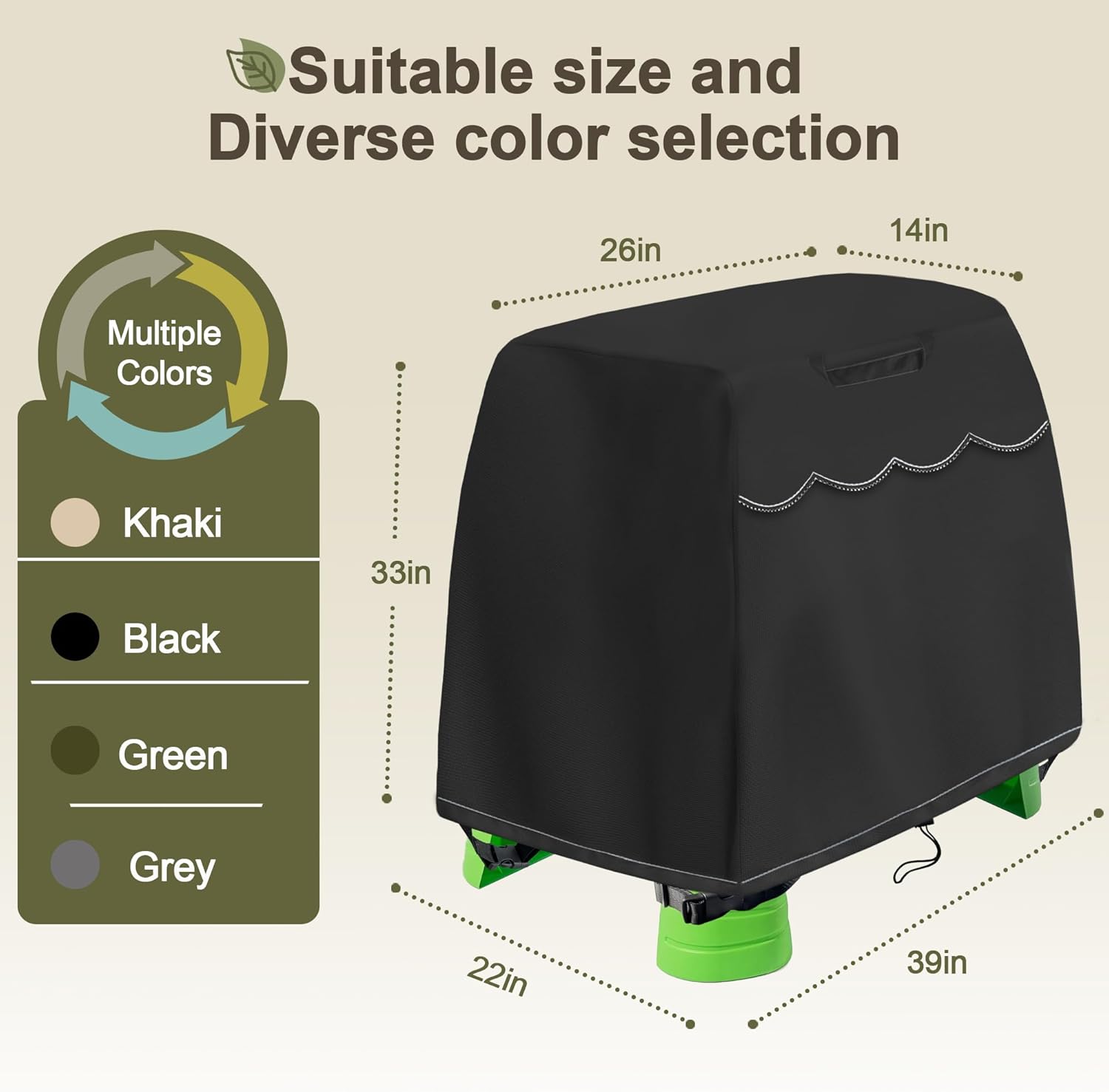 Kids Water Table Cover Fit Step2 Rain Showers Splash Pond Water Table, Waterproof Dust Proof Outdoor Toys -Cover only (Black)