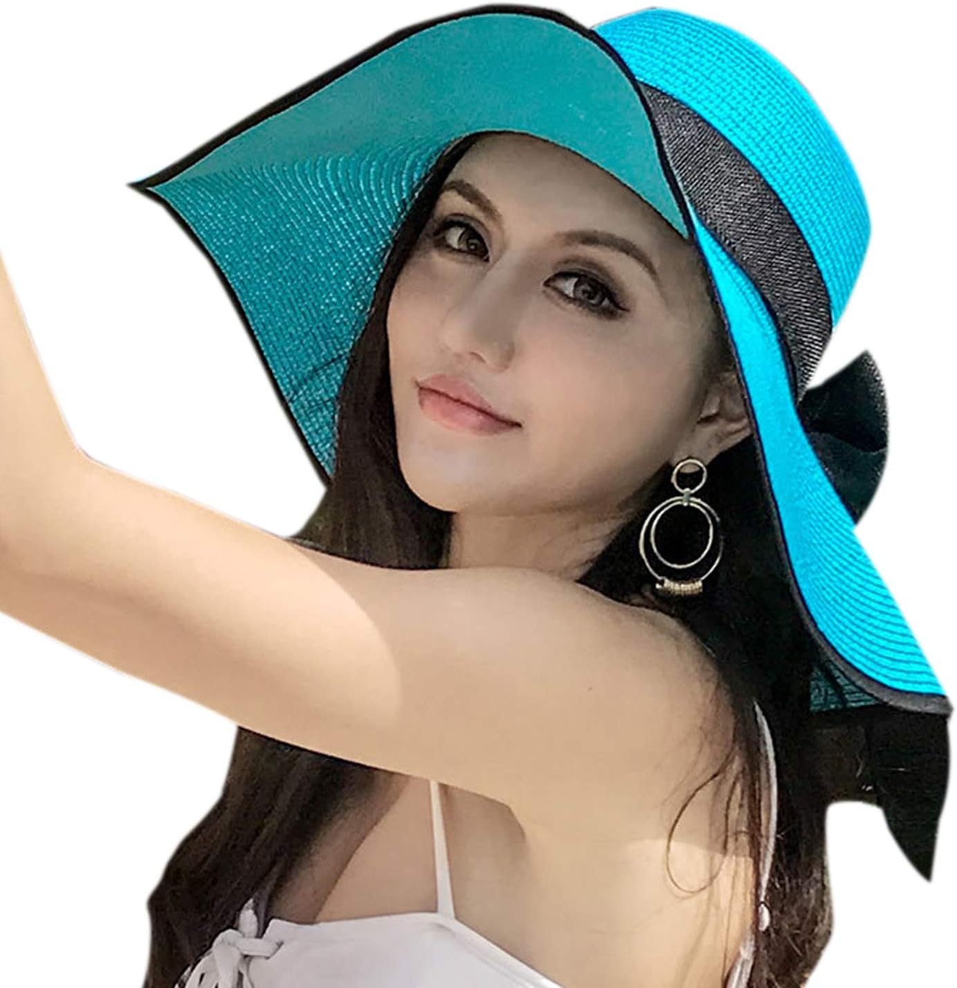 Chapeau Ventilateur Solaire Chapeau Ete Femme Chapeau De Soleil Femme Grand Bord Capeline Pliable Elégant Capelines Femme Chapeau Anti Uv Femme