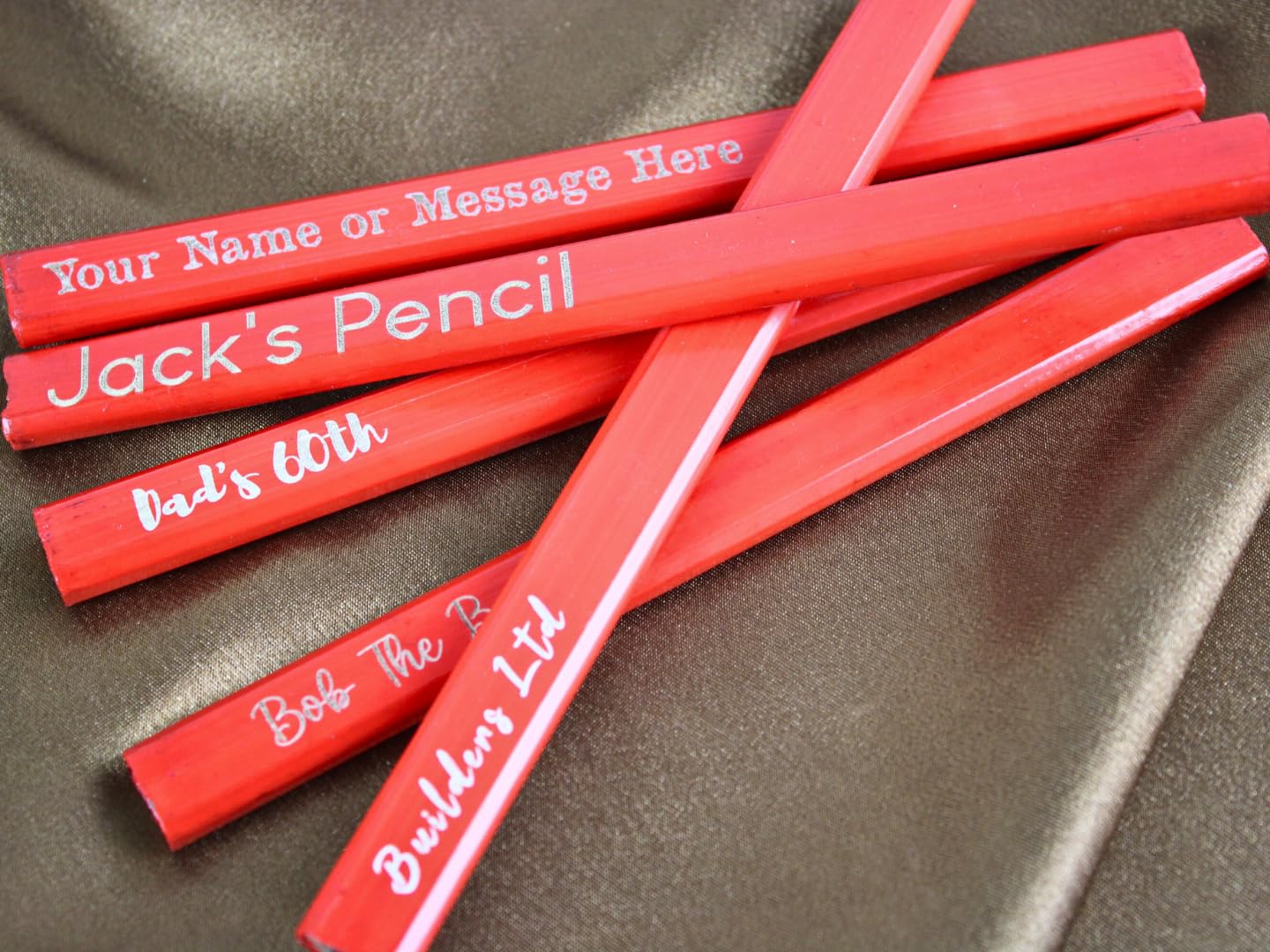 Crayons de charpentier personnalisés à offrir pour passionnés de bois