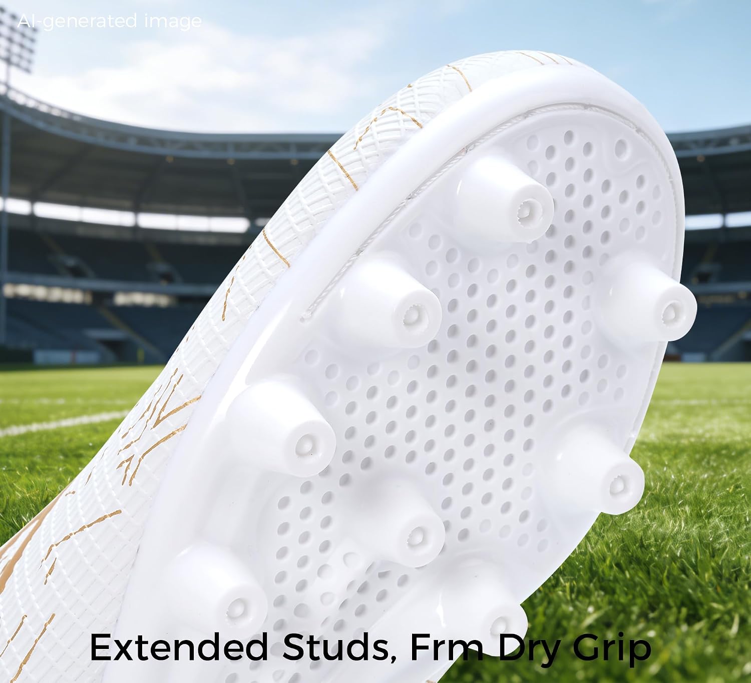 Kids Soccer Cleats Firm Ground - Lightweight Breathable Football Shoes for Boys Girls Youth Outdoor Training on Natural Grass