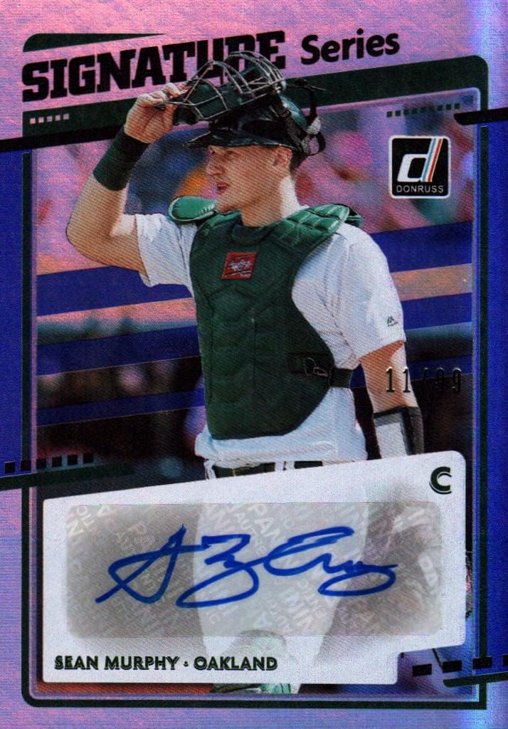 Sean Murphy Autographed & Serial Numbered 11/99 Signature Series Collectible Baseball Card - 2020 Panini Donruss Signature Series Baseball Card #SS-SM (Athletics) Free Shipping
