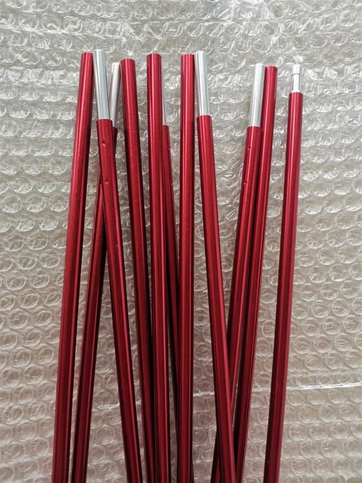 Zeltstangen 1 Stück 8,5 mm x 3,6 m Zeltstange aus Aluminiumlegierung, 4,05 m 4,42 m Zeltstange, rot, Outdoor-Campingausrüstung, Zeltstange, 2-6 Personen, Zubehör
